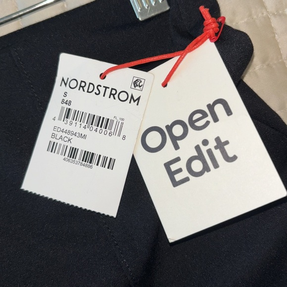 Open Edit Women’s Size S Slim Fit Pants Black Ankle Slit Stretch Trousers New - Picture 7 of 7